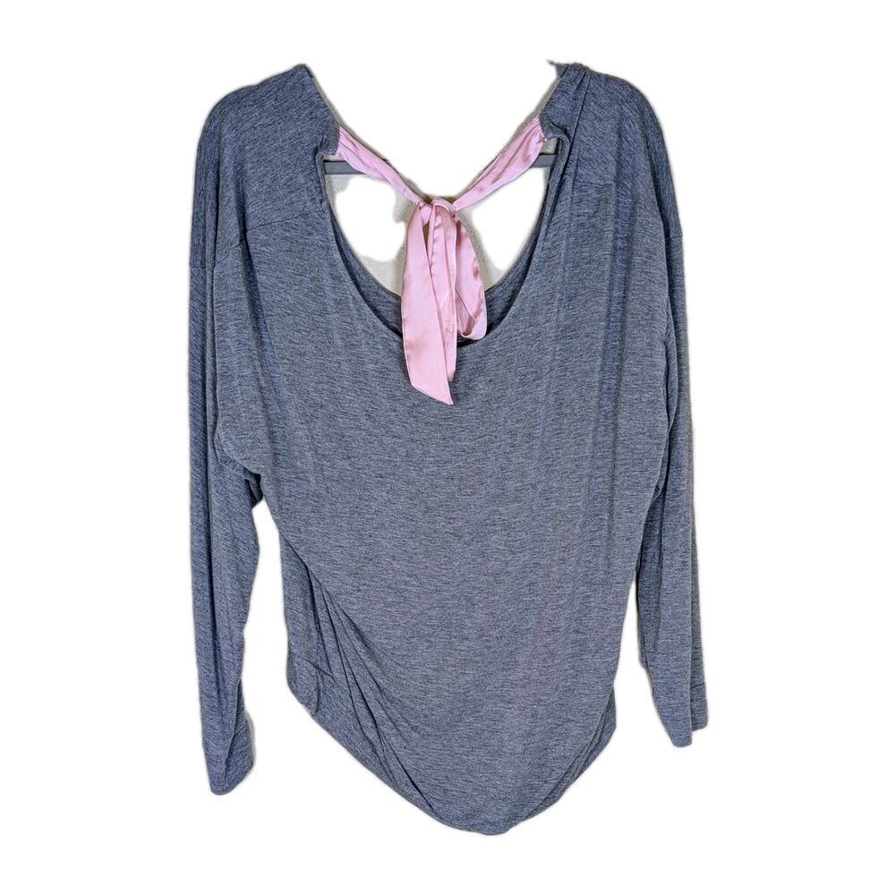 Adore Me Women's Pajama Top Loungewear Sleepwear 04520 Heather Gray 1X